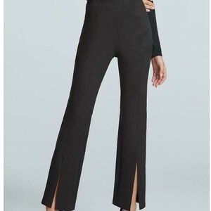 NWT - COMMANDO suede split front pant in black